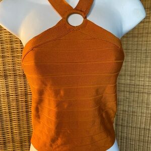 Y2K Forever 21 Orange Halter Top